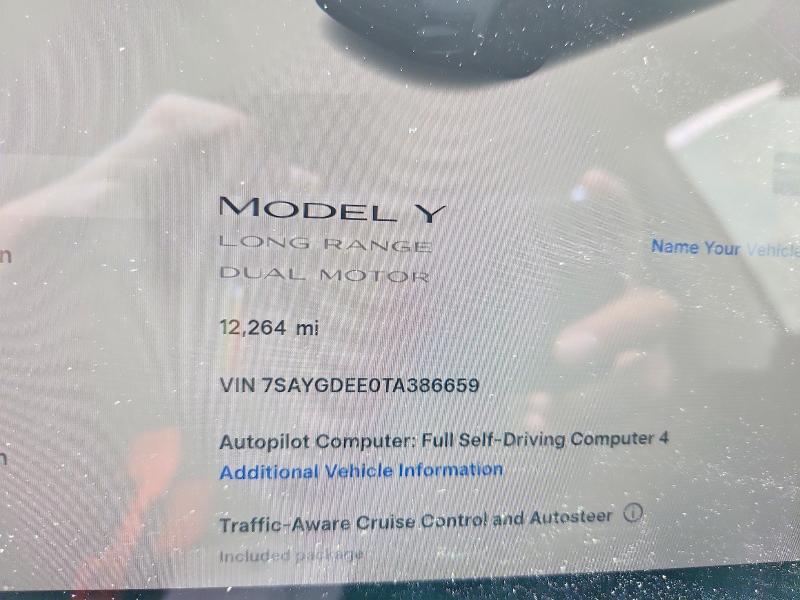 Aukcja sprzedaży 2026 Tesla Model Y, vin: 7SAYGDEE0TA386659, numer aukcji: 60704806