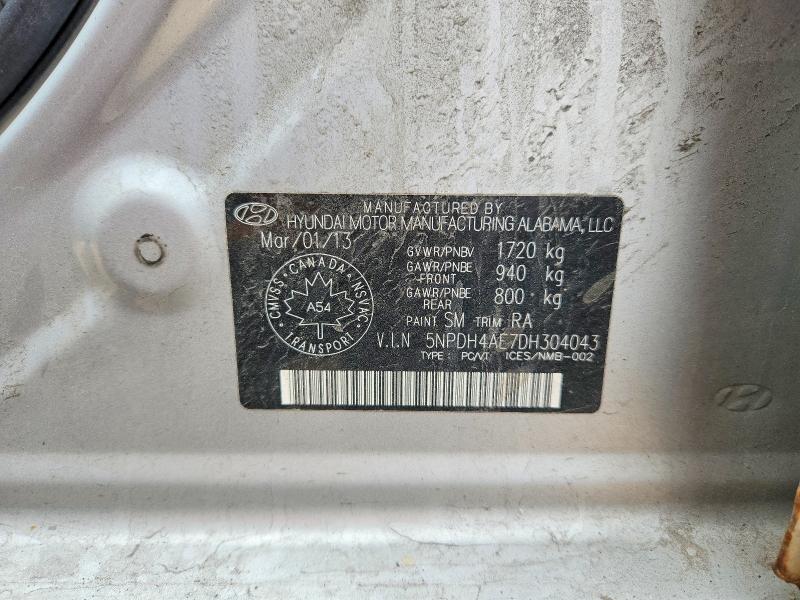 Продаж на аукціоні авто 2013 Hyundai Elantra, vin: 5NPDH4AE7DH304043, номер лоту: 60765126