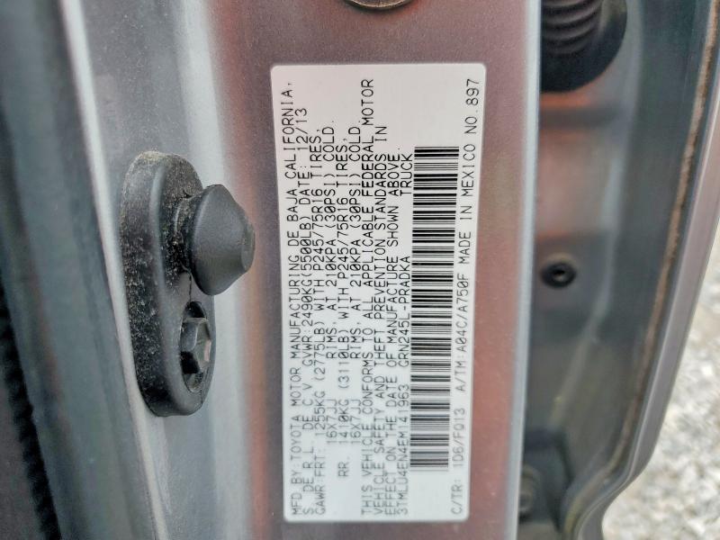 60855686 :رقم المزاد ، 3TMLU4EN4EM141963 vin ، 2014 Toyota Tacoma مزاد بيع