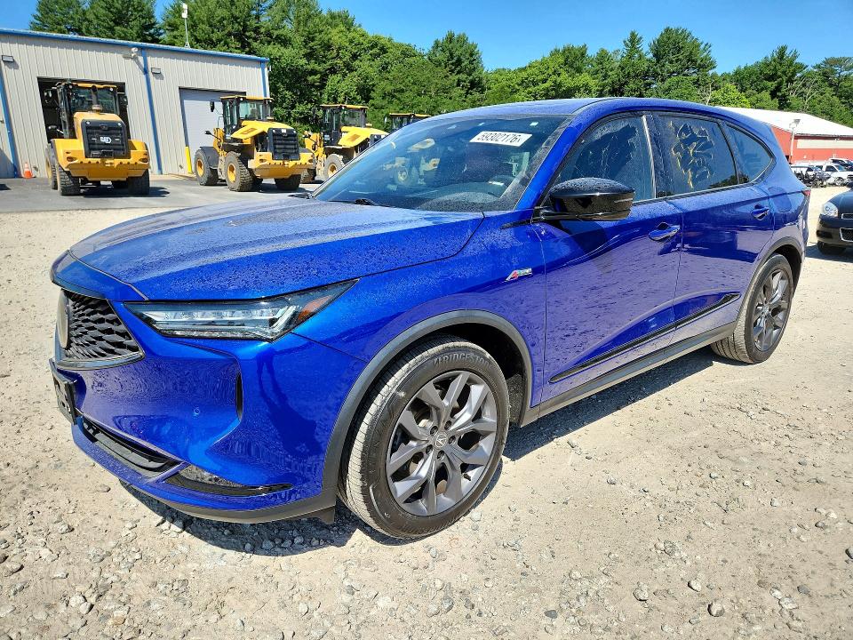 59302176 :رقم المزاد ، 5J8YE1H07NL030005 vin ، 2022 Acura Mdx مزاد بيع