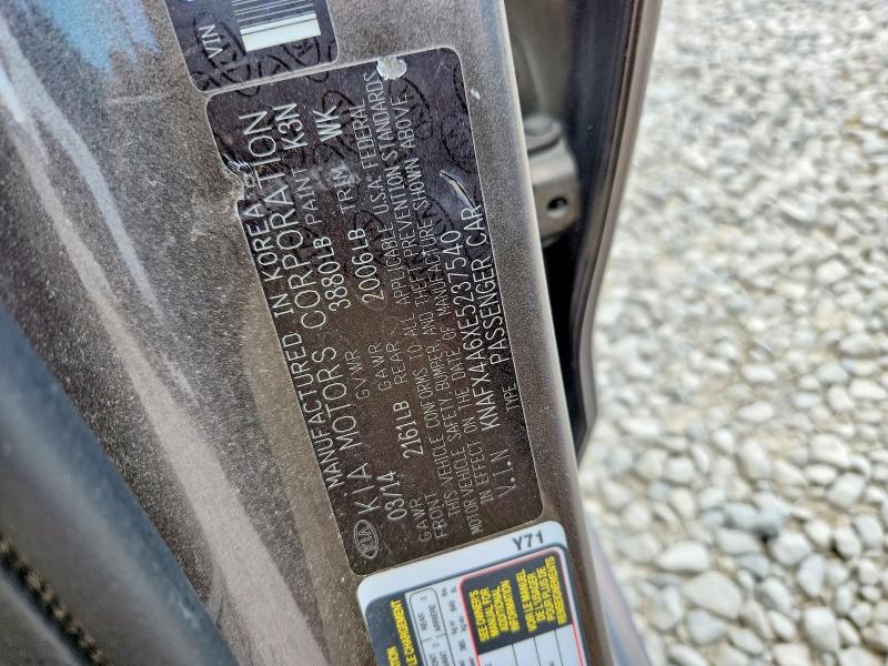 Продаж на аукціоні авто 2014 Kia Forte, vin: KNAFX4A6XE5237540, номер лоту: 60473226