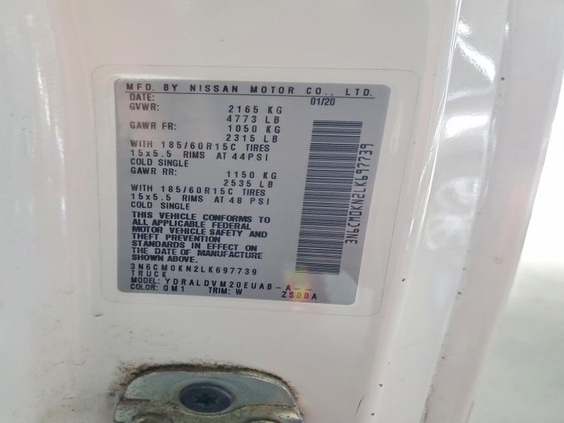 Продажа на аукционе авто 2020 Nissan Nv200, vin: 3N6CM0KN2LK697739, номер лота: 61755136