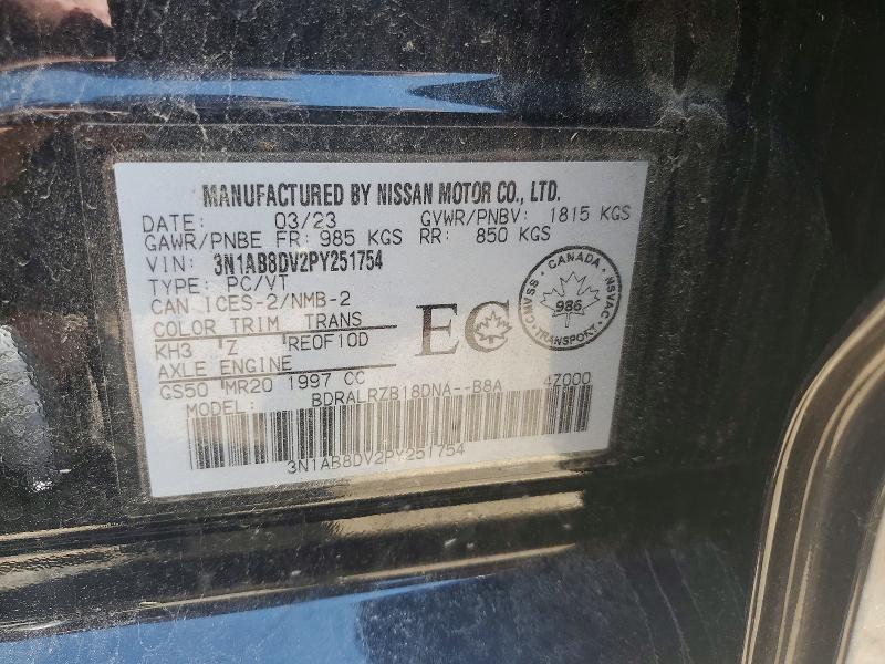 Продажа на аукционе авто 2023 Nissan Sentra, vin: 3N1AB8DV2PY251754, номер лота: 60056006