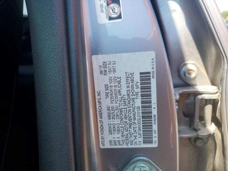 Aukcja sprzedaży 2016 Acura Rdx, vin: 5J8TB4H30GL010129, numer aukcji: 60054966