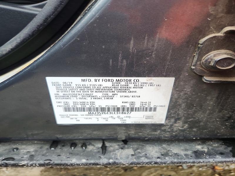 Aukcja sprzedaży 2020 Ford Ecosport, vin: MAJ3S2GE3LC318627, numer aukcji: 58559136