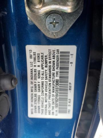 Продаж на аукціоні авто 2013 Honda Civic, vin: 19XFB2F8XDE073080, номер лоту: 60072906