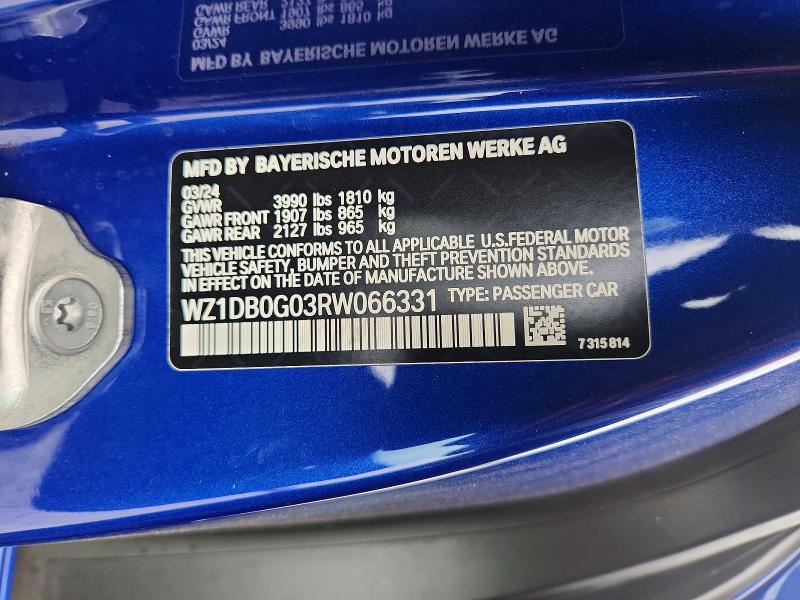 Aukcja sprzedaży 2024 Toyota Gr Supra, vin: WZ1DB0G03RW066331, numer aukcji: 60147466
