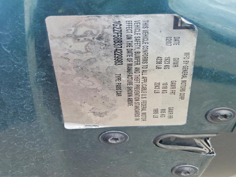 Aukcja sprzedaży 2007 Pontiac G6, vin: 1G2ZF58B374229983, numer aukcji: 62505726
