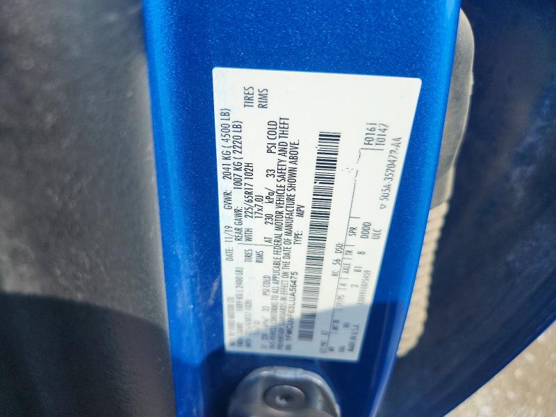 85449095 :رقم المزاد ، 1FMCU9F63LUA56475 vin ، 2020 Ford Escape مزاد بيع