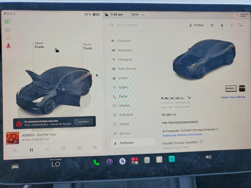 Aukcja sprzedaży 2022 Tesla Model Y, vin: 7SAYGDEE1NA006618, numer aukcji: 59304286