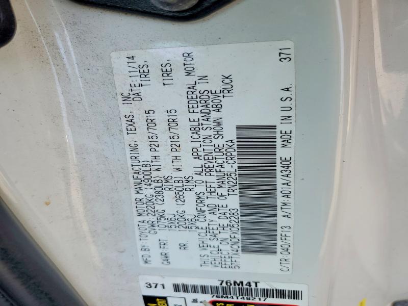 Aukcja sprzedaży 2015 Toyota Tacoma, vin: 5TFTX4CN0FX052283, numer aukcji: 62923476