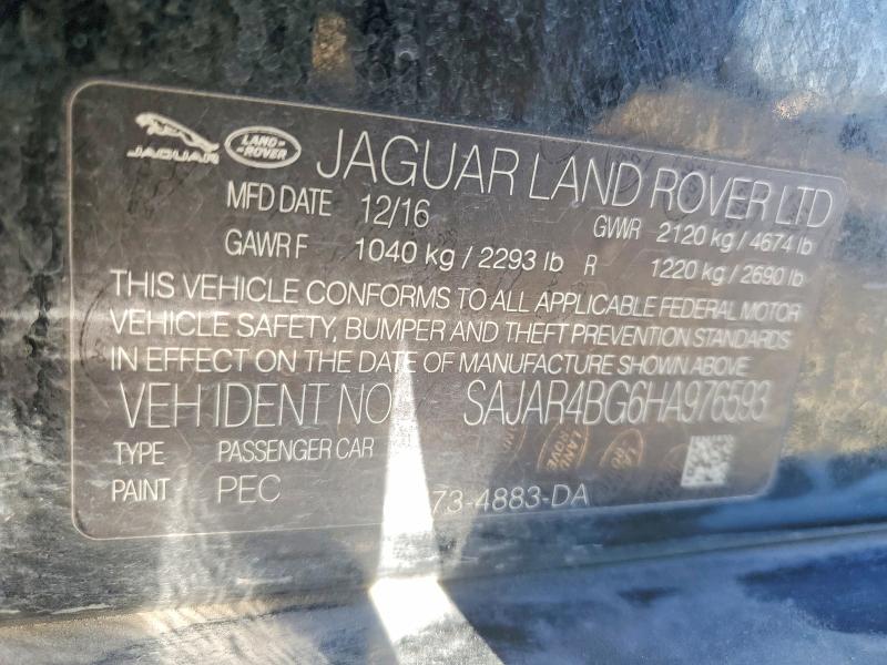 Auction sale of the 2017 Jaguar Xe, vin: SAJAR4BG6HA976593, lot number: 61320776