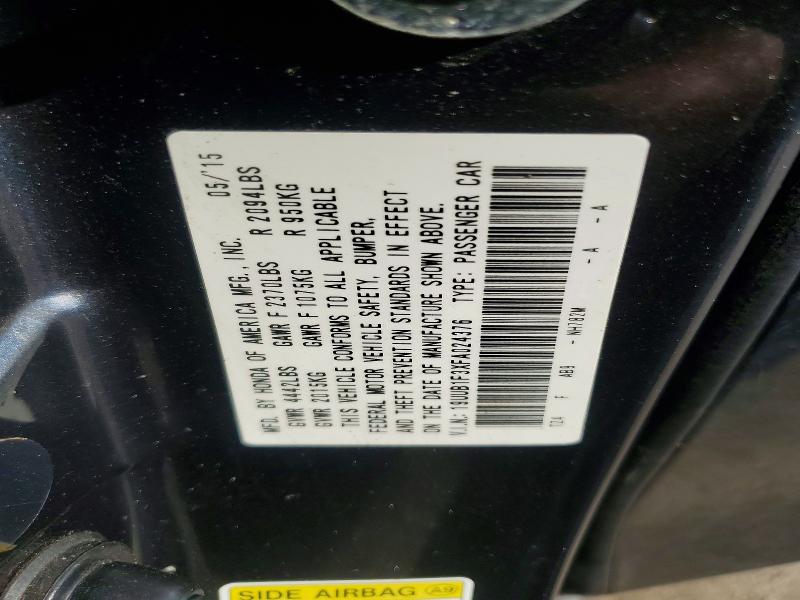 58905356 :رقم المزاد ، 19UUB1F3XFA024376 vin ، 2015 Acura Tlx مزاد بيع