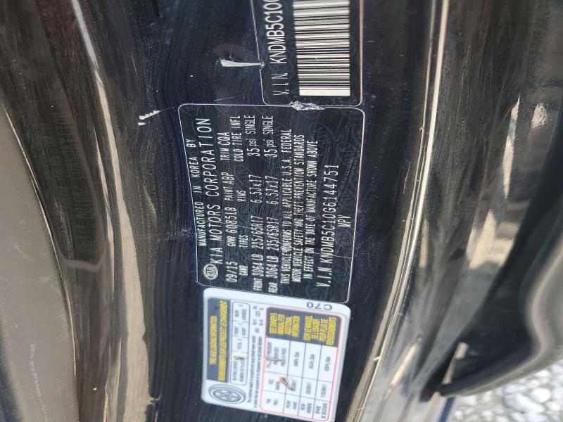 Aukcja sprzedaży 2016 Kia Sedona, vin: KNDMB5C10G6144751, numer aukcji: 63351586