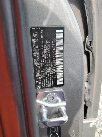 Продажа на аукционе авто 2003 Bmw Z4, vin: 4USBT33473LS43706, номер лота: 62446886