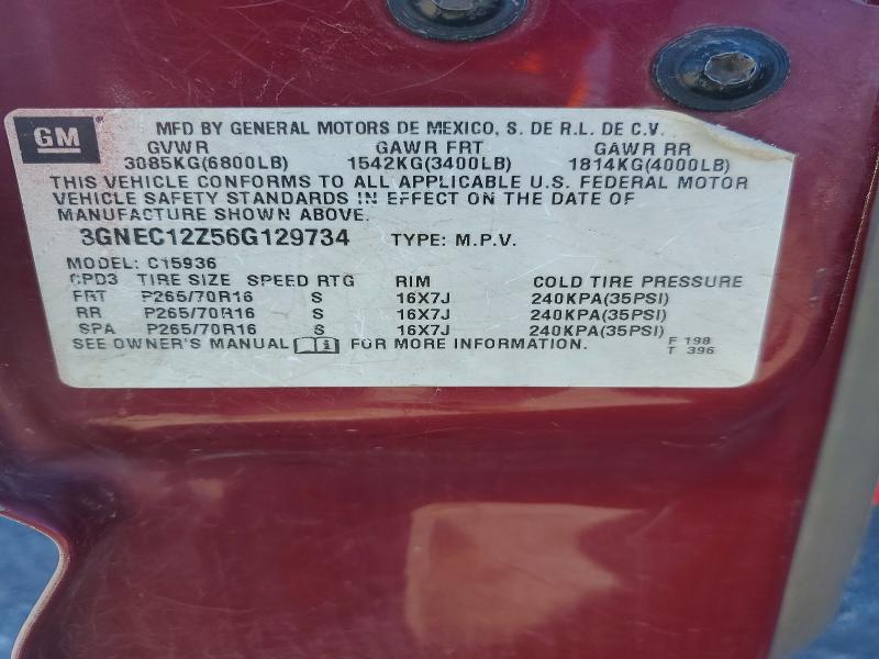 Продаж на аукціоні авто 2006 Chevrolet Avalanche, vin: 3GNEC12Z56G129734, номер лоту: 62489656