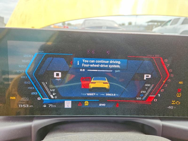 2023 Bmw M3 მანქანა იყიდება აუქციონზე, vin: WBS43AY01PFN90020, აუქციონის ნომერი: 60953276