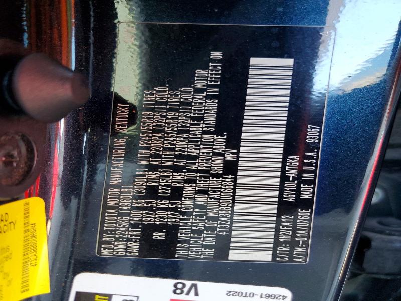 Aukcja sprzedaży 2013 Toyota Venza, vin: 4T3ZA3BB9DU066844, numer aukcji: 61362926