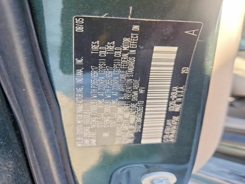 Aukcja sprzedaży 2006 Toyota Sequoia, vin: 5TDZT38A56S265113, numer aukcji: 59368776