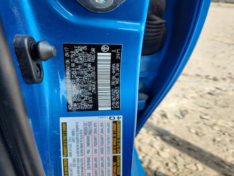 Aukcja sprzedaży 2018 Toyota Corolla Im, vin: JTNKARJE1JJ558743, numer aukcji: 62855936