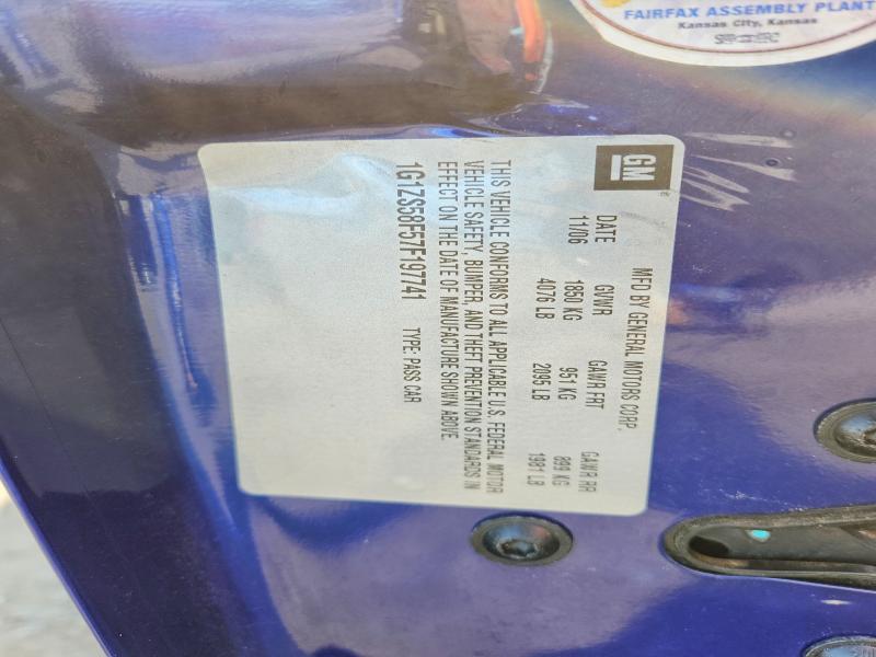 2007 Chevrolet Malibu მანქანა იყიდება აუქციონზე, vin: 1G1ZS58F57F197741, აუქციონის ნომერი: 62482886