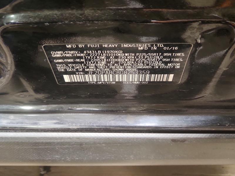 Aukcja sprzedaży 2016 Subaru Crosstrek, vin: JF2GPABC8G8253359, numer aukcji: 61014706