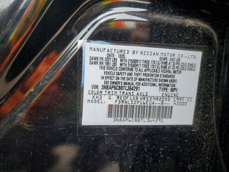Продаж на аукціоні авто 2026 Nissan Kicks, vin: 3N8AP6CB8TL364291, номер лоту: 62834466