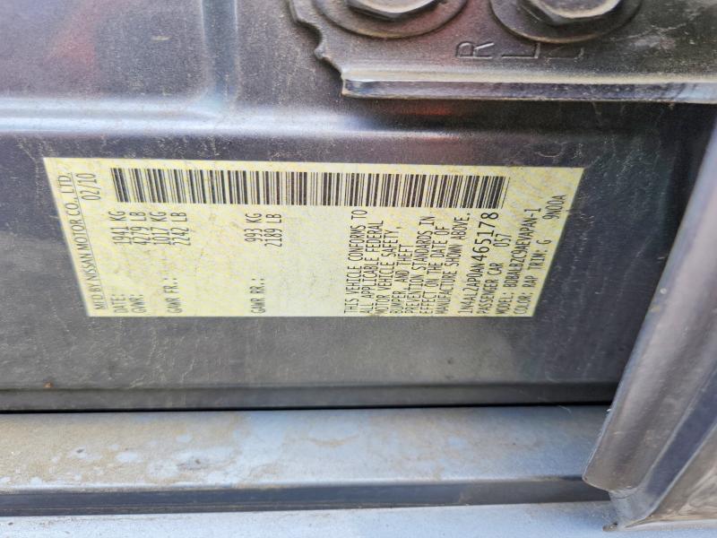 Продаж на аукціоні авто 2010 Nissan Altima, vin: 1N4AL2AP0AN465178, номер лоту: 62606286