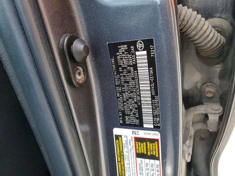 61952426 :رقم المزاد ، 4T1BF3EK3BU662004 vin ، 2011 Toyota Camry مزاد بيع