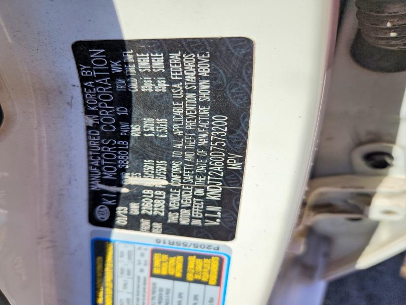 2013 Kia Soul მანქანა იყიდება აუქციონზე, vin: KNDJT2A60D7573200, აუქციონის ნომერი: 60021776