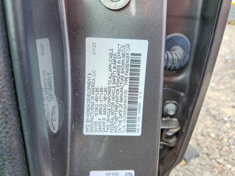 Aukcja sprzedaży 2023 Acura Integra, vin: 19UDE4H20PA019153, numer aukcji: 61010436