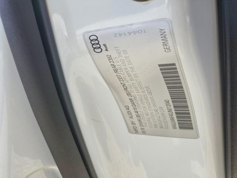 Продажа на аукционе авто 2018 Audi A4, vin: WAULMAF40JN012040, номер лота: 63603076