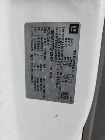 Aukcja sprzedaży 2016 Chevrolet Express 2500, vin: 1GCWGAFF7G1131437, numer aukcji: 61056346