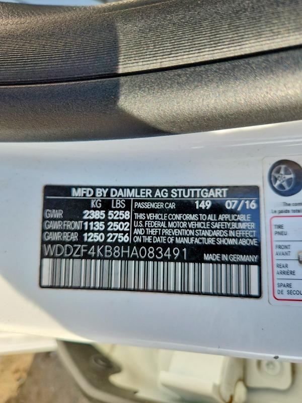 Продажа на аукционе авто 2017 Mercedes-benz E, vin: WDDZF4KB8HA083491, номер лота: 60745206
