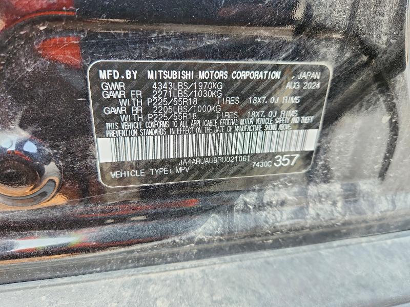 2024 Mitsubishi Outlander Sport მანქანა იყიდება აუქციონზე, vin: JA4ARUAU9RU021061, აუქციონის ნომერი: 60259066