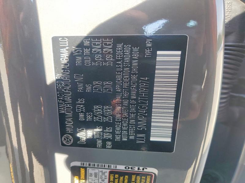 Продаж на аукціоні авто 2026 Hyundai Santa Fe, vin: 5NMP24GL2TH191974, номер лоту: 60237906