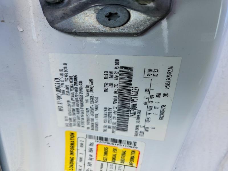 2023 Ford Mustang მანქანა იყიდება აუქციონზე, vin: 1FATP8UH1P5110629, აუქციონის ნომერი: 61627796