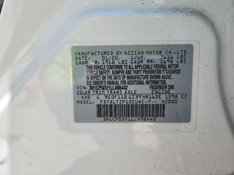 Продажа на аукционе авто 2020 Nissan Kicks, vin: 3N1CP5DV1LL498442, номер лота: 59379856