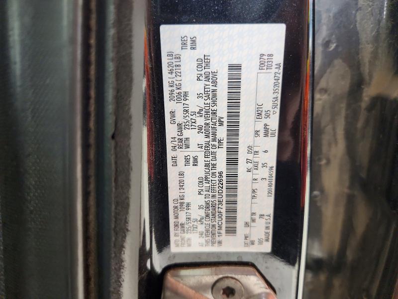 Продаж на аукціоні авто 2014 Ford Escape, vin: 1FMCU0F73EUD22696, номер лоту: 62112146