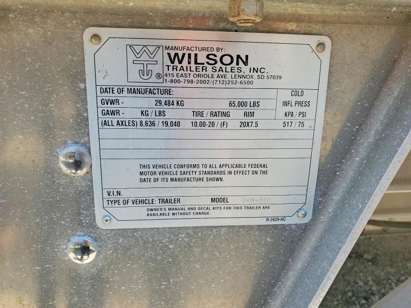 62484836 :رقم المزاد ، 4WW4412A1G7711286 vin ، 2016 Wilson Unknown مزاد بيع