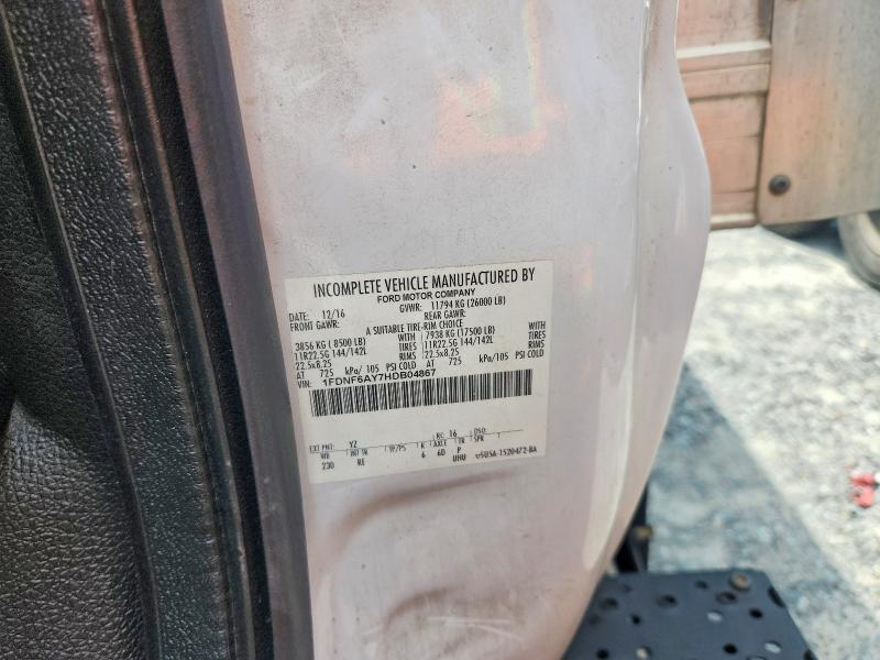Aukcja sprzedaży 2017 Ford F650, vin: 1FDNF6AY7HDB04867, numer aukcji: 60510306