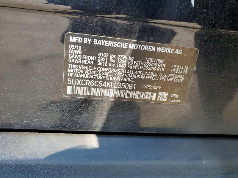 Продаж на аукціоні авто 2019 Bmw X5, vin: 5UXCR6C54KLL35081, номер лоту: 60294436
