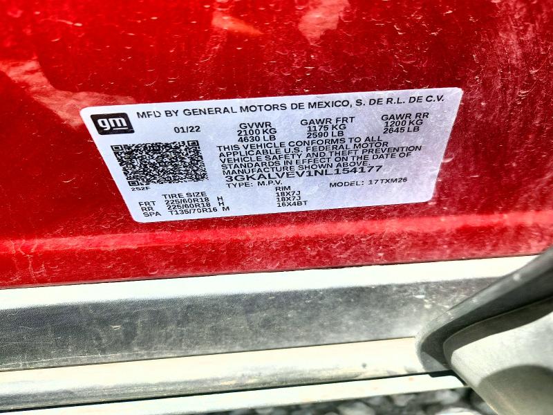 Aukcja sprzedaży 2022 Gmc Terrain, vin: 3GKALVEV1NL154177, numer aukcji: 61422256