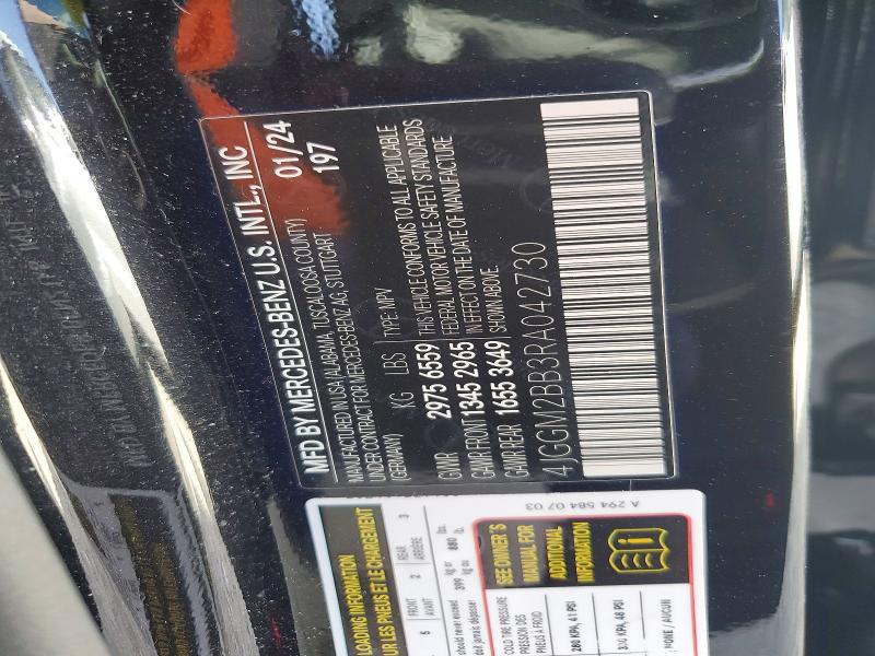 Aukcja sprzedaży 2024 Mercedes-benz Eqe Suv, vin: 4JGGM2BB3RA042730, numer aukcji: 61546526