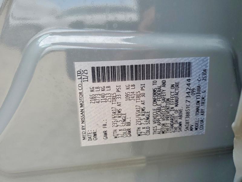 2026 Nissan Rogue მანქანა იყიდება აუქციონზე, vin: 5N1BT3BB5TC734244, აუქციონის ნომერი: 60792286