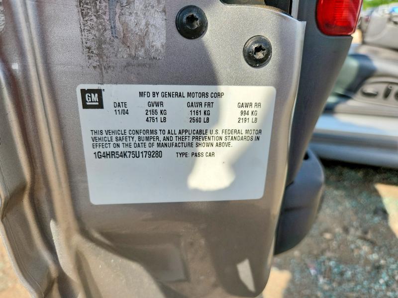 Aukcja sprzedaży 2005 Buick Lesabre, vin: 1G4HR54K75U179280, numer aukcji: 61078836