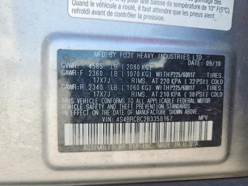 Продажа на аукционе авто 2011 Subaru Outback, vin: 4S4BRCBC2B3350167, номер лота: 59709616