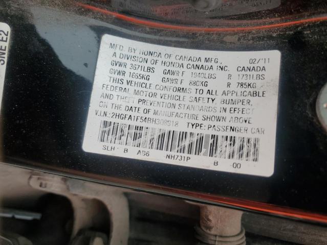 60061906 :رقم المزاد ، 2HGFA1F54BH308918 vin ، 2011 Honda Civic مزاد بيع