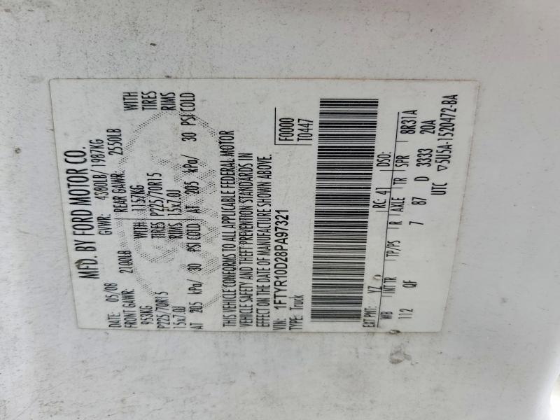 Aukcja sprzedaży 2008 Ford Ranger, vin: 1FTYR10D28PA97321, numer aukcji: 60802526