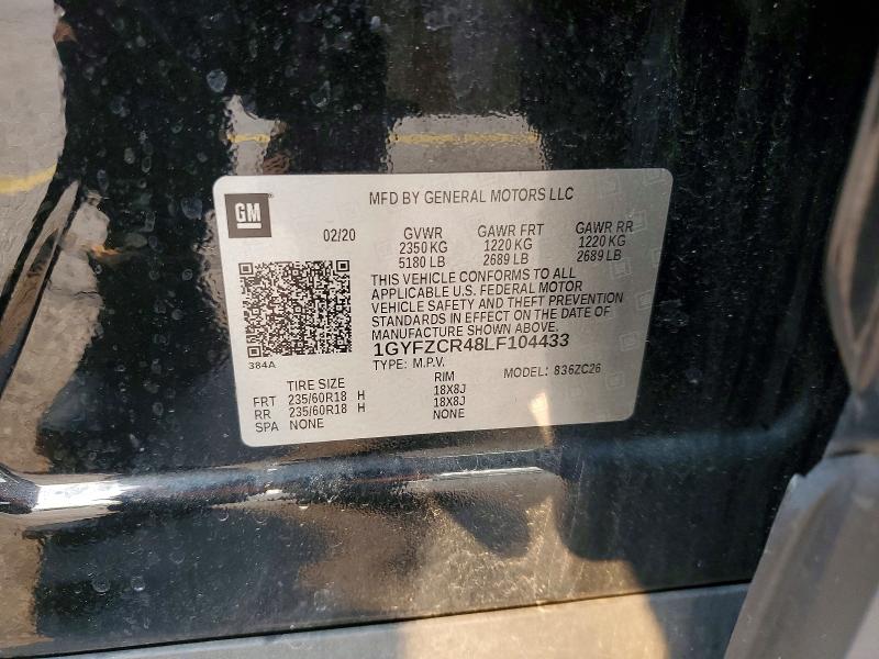 Продаж на аукціоні авто 2020 Cadillac Xt4, vin: 1GYFZCR48LF104433, номер лоту: 62896996